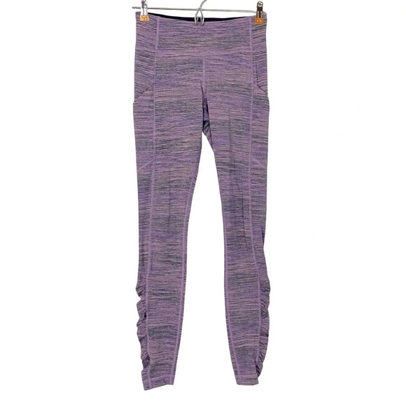 Lululemon Speed Tight IV Womens 4 Small Space Dye Camo Tender Violet Black Grape - Picture 1 of 16